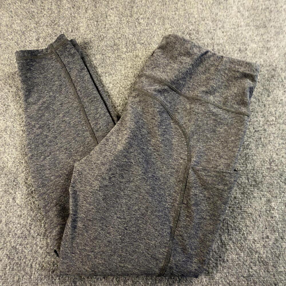 The North Face Womens Grey Activewear Leggings Plus Size 1X High Waist Pockets